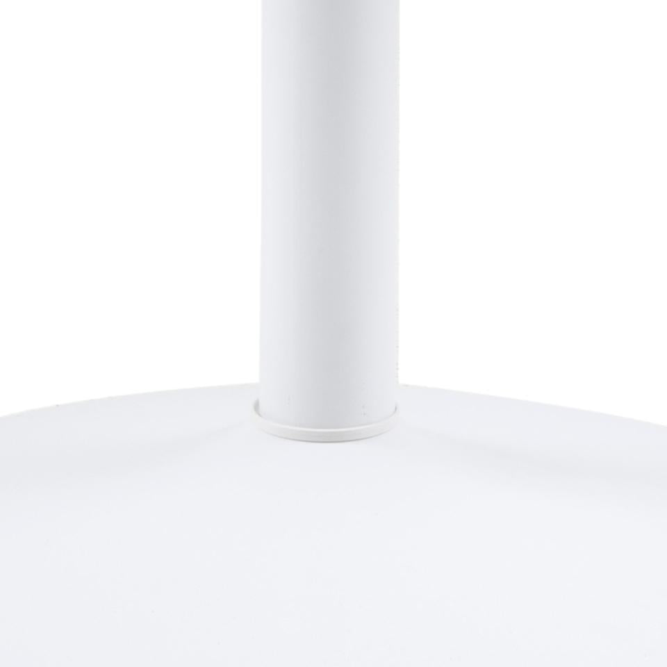 IBI apaļš pusdienu galds, balti NC krāsots MDF,Ø110x74 cm