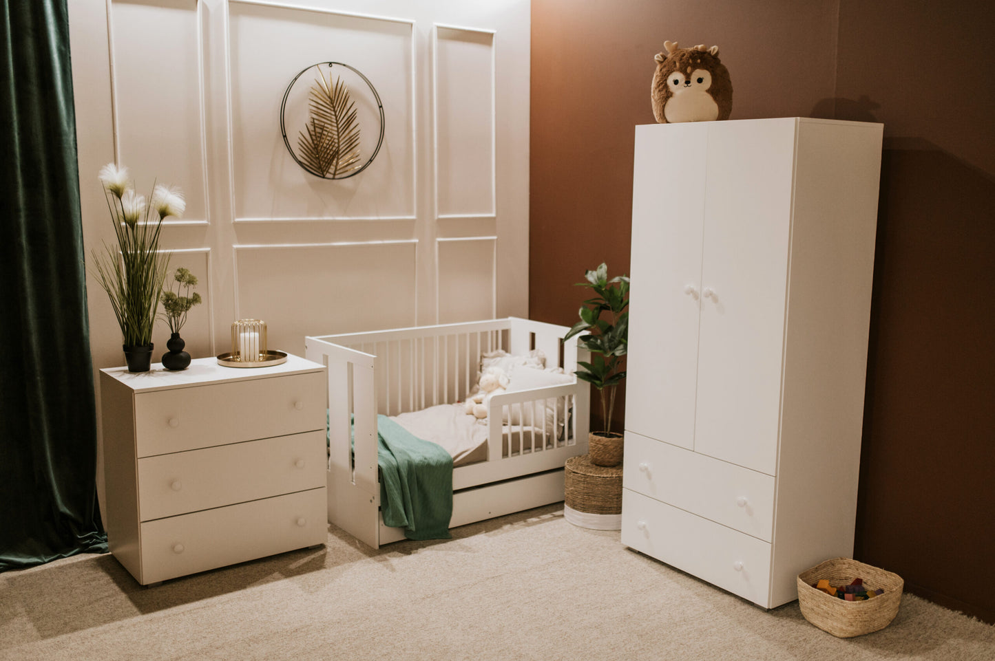 Kumode BRUNI 80/81/48 cm balts - N1 Home