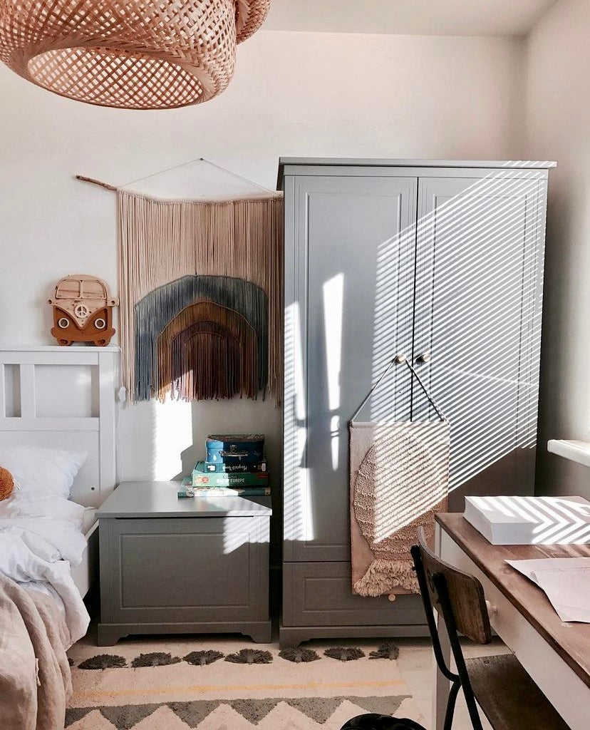 Skapis 2 d Melia 180cm x 98cm x 53cm pelēks - N1 Home