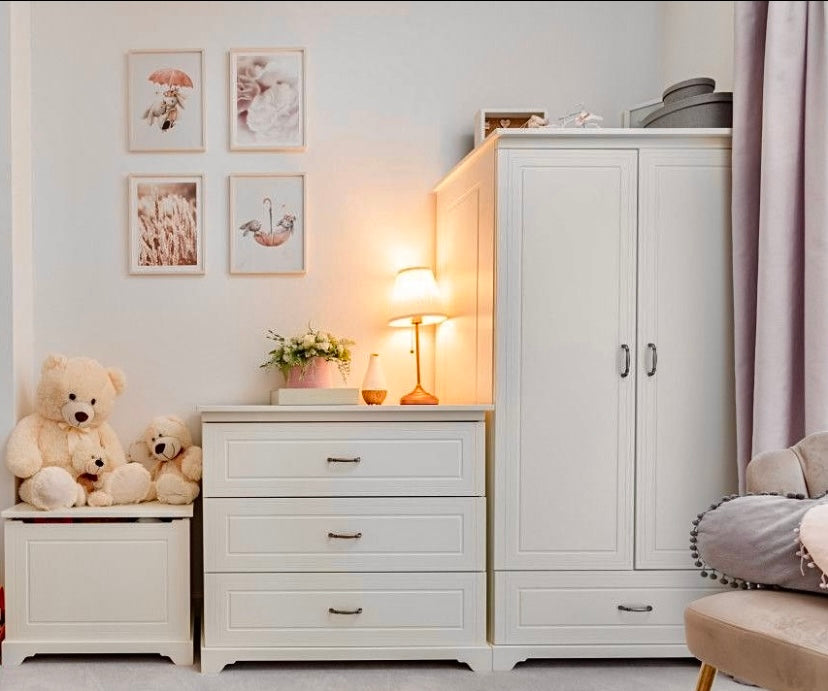 Skapis 2 d Melia 180cm x 98cm x 53cm balts - N1 Home