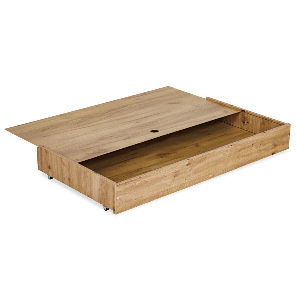 Gultas veļas konteiners BELL 119/16 /62 cm ozols - N1 Home