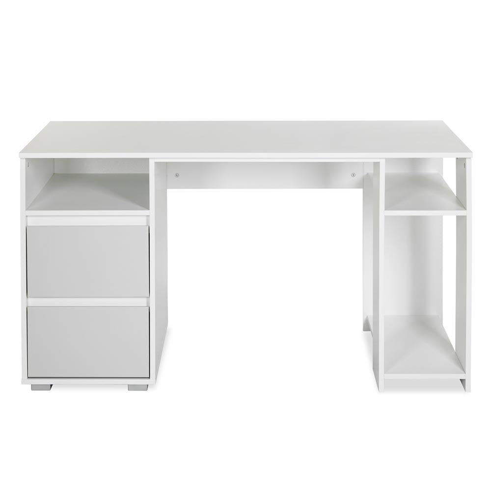 Rakstāmgalds DAMBO 138 /76 /60 cm balts/pelēks - N1 Home