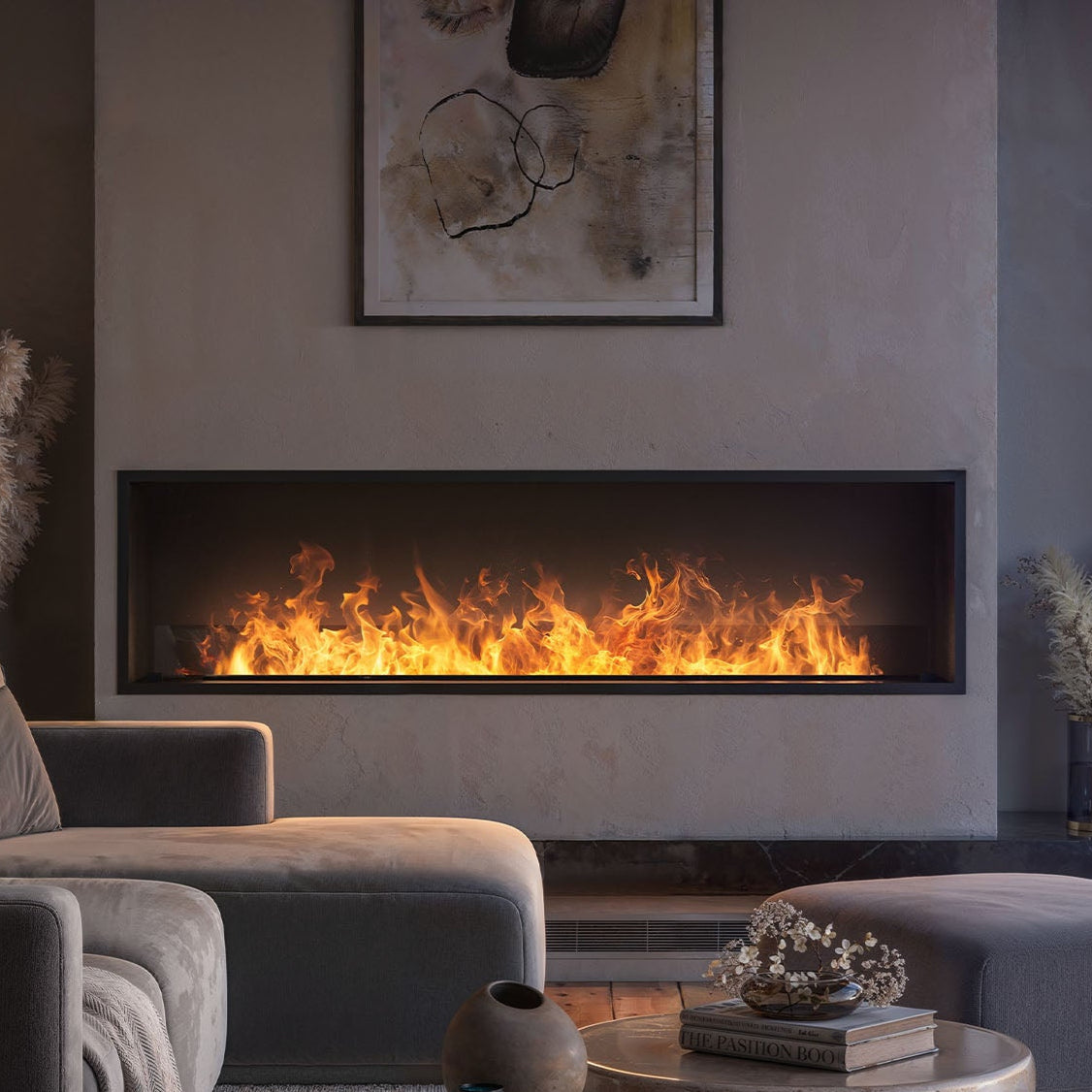 Elektriskais kamīns Invap inside 180/45/40 cm melns - N1 Home