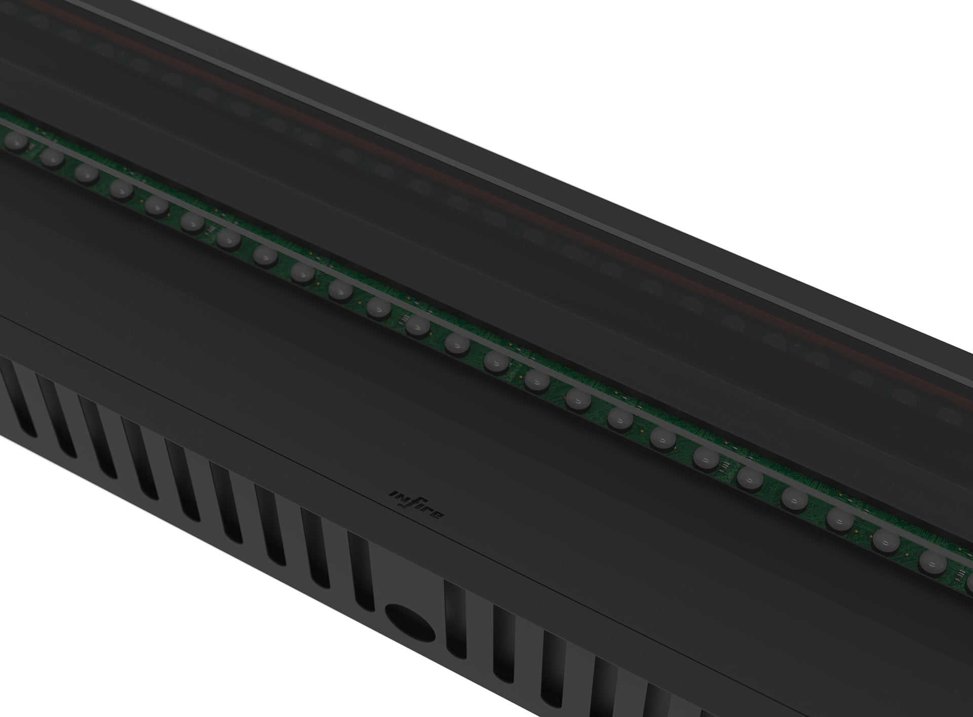 Elektriskais kamīns Infir 120/40/20 cm melns - N1 Home