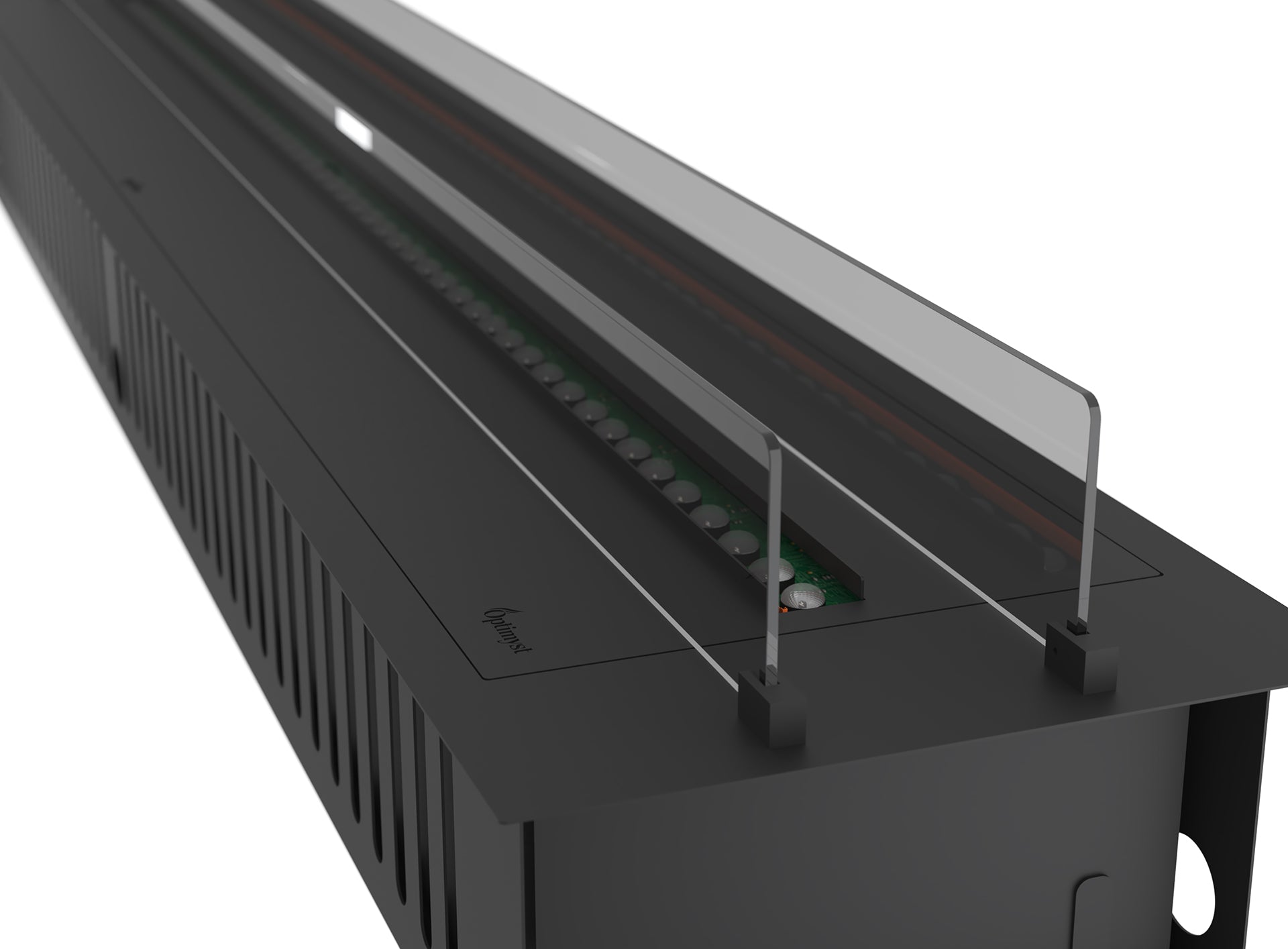 Elektriskais kamīns Infir 120/40/20 cm melns - N1 Home