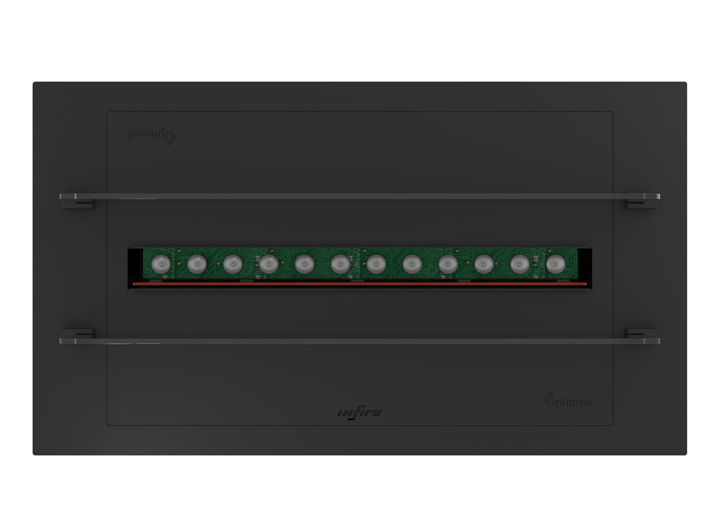 Elektriskais kamīns Infir 70/40/20 cm melns - N1 Home