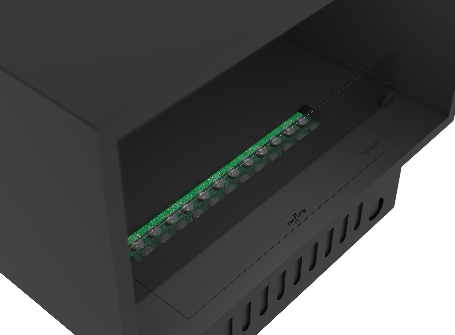 Elektriskais kamīns Invap inside 80/45/40 cm melns - N1 Home