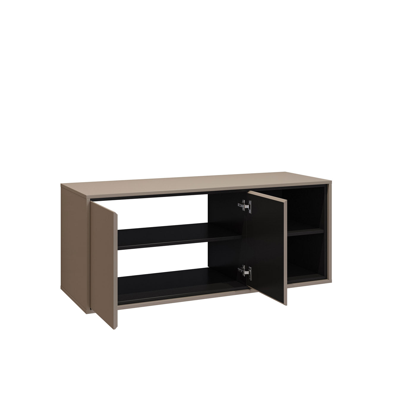 Skapis Iriva 120/48/51 cm congo/melns - N1 Home