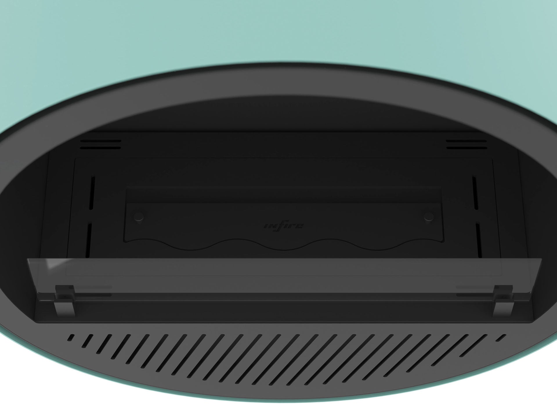 Biokamīns Incyrc Slim wall 72/30 cm gaiši zils - N1 Home