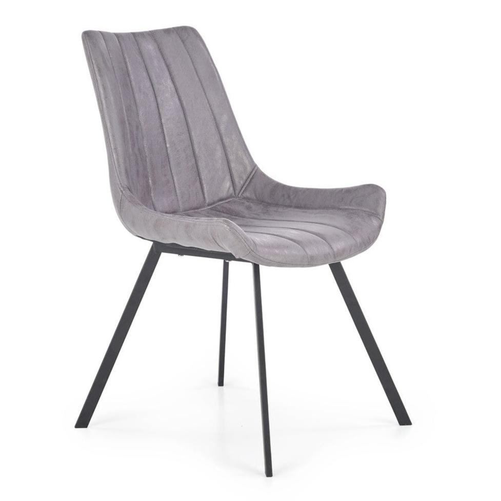 JK pelēks/melns krēsls 54/43/85/47 cm