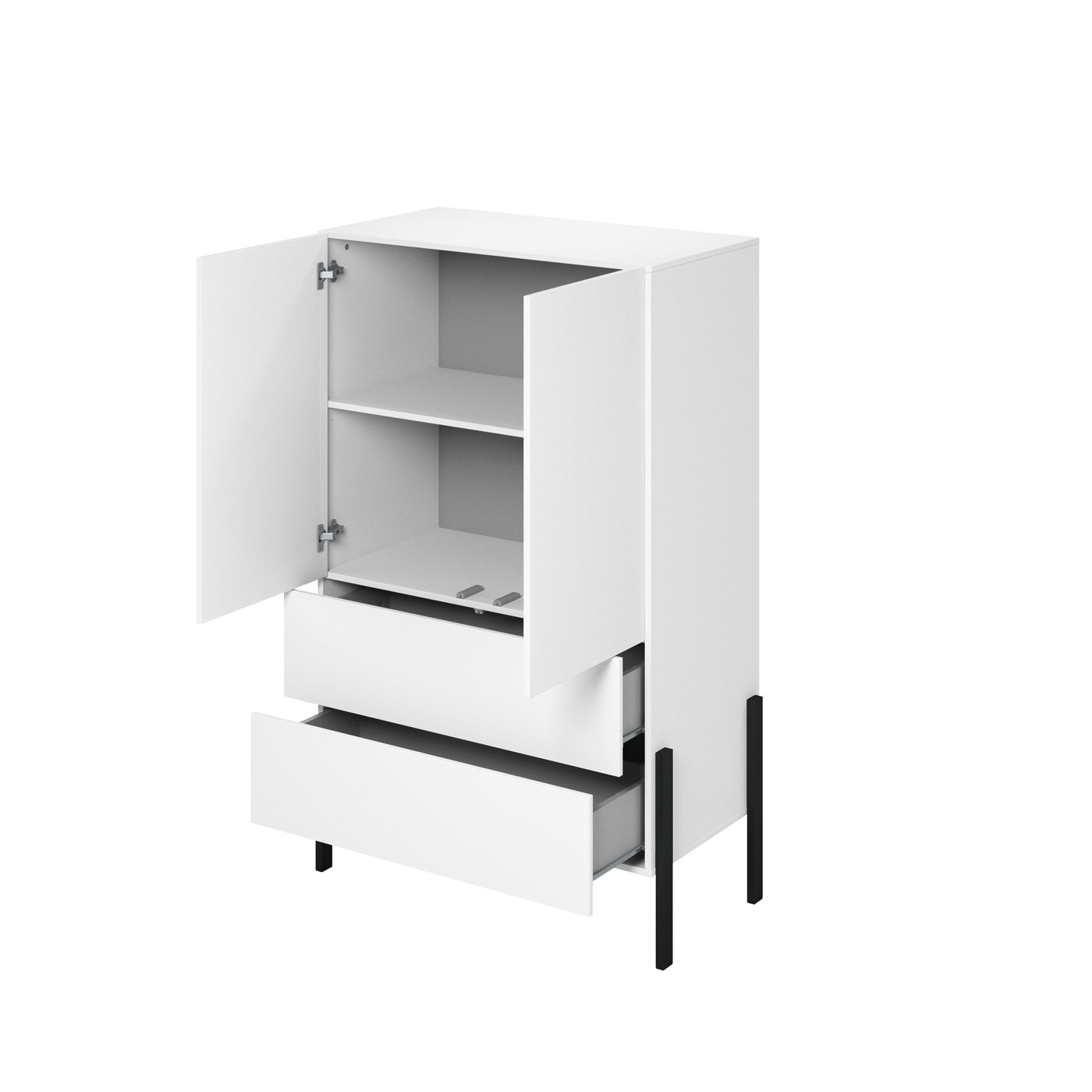 Kumode Jukka 94/150/50 cm balts - N1 Home