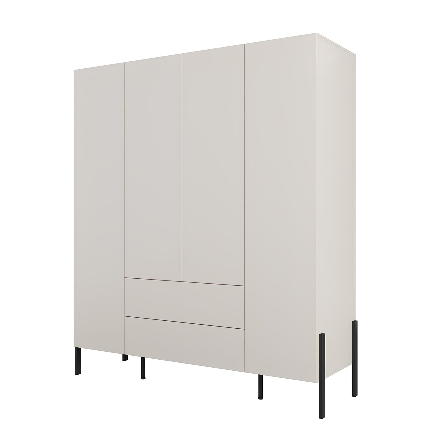 Skapis Jukka 139;184/210/60 cm kašmirs - N1 Home