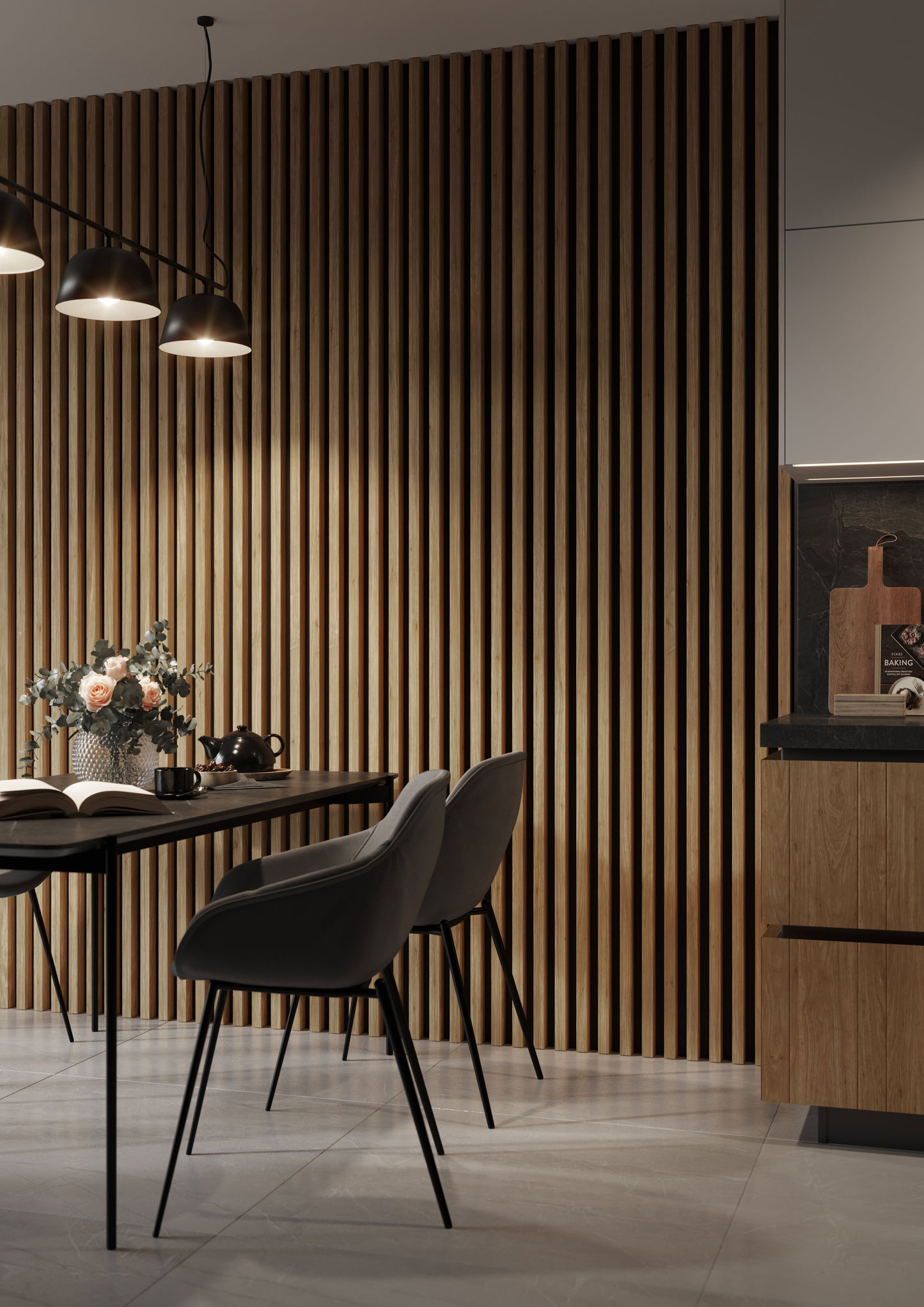 3D sienas lamele dabas ozols 3x4x275 cm - N1 Home