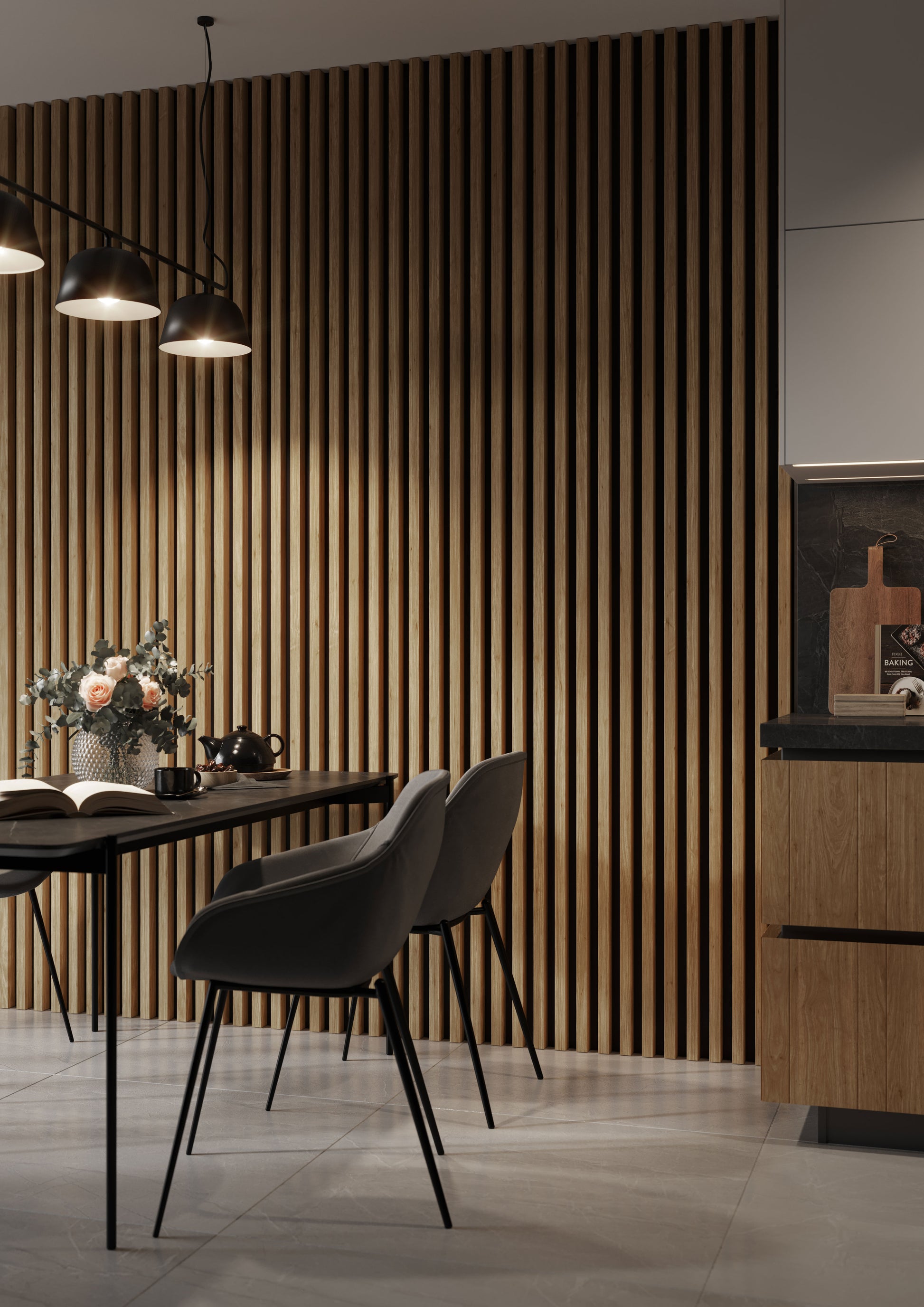 3D sienas lamele votan ozols 3x4x275 cm - N1 Home