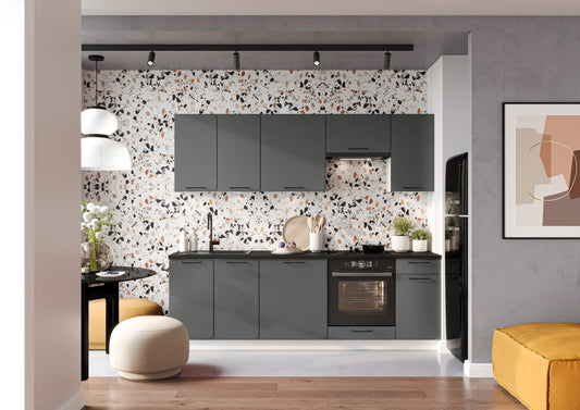 Virtuve NOLA 240 cm matte grey - N1 Home