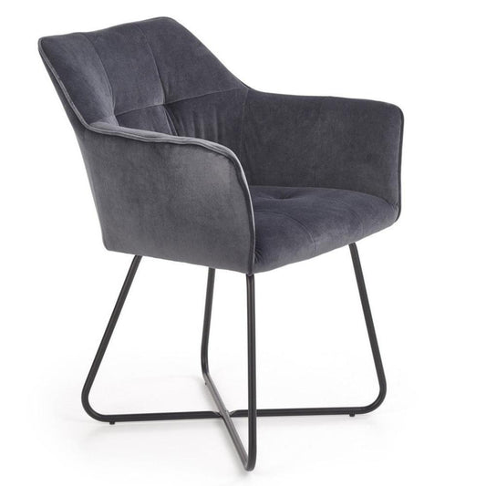 KB pelēks krēsls 60/62/81/49 cm