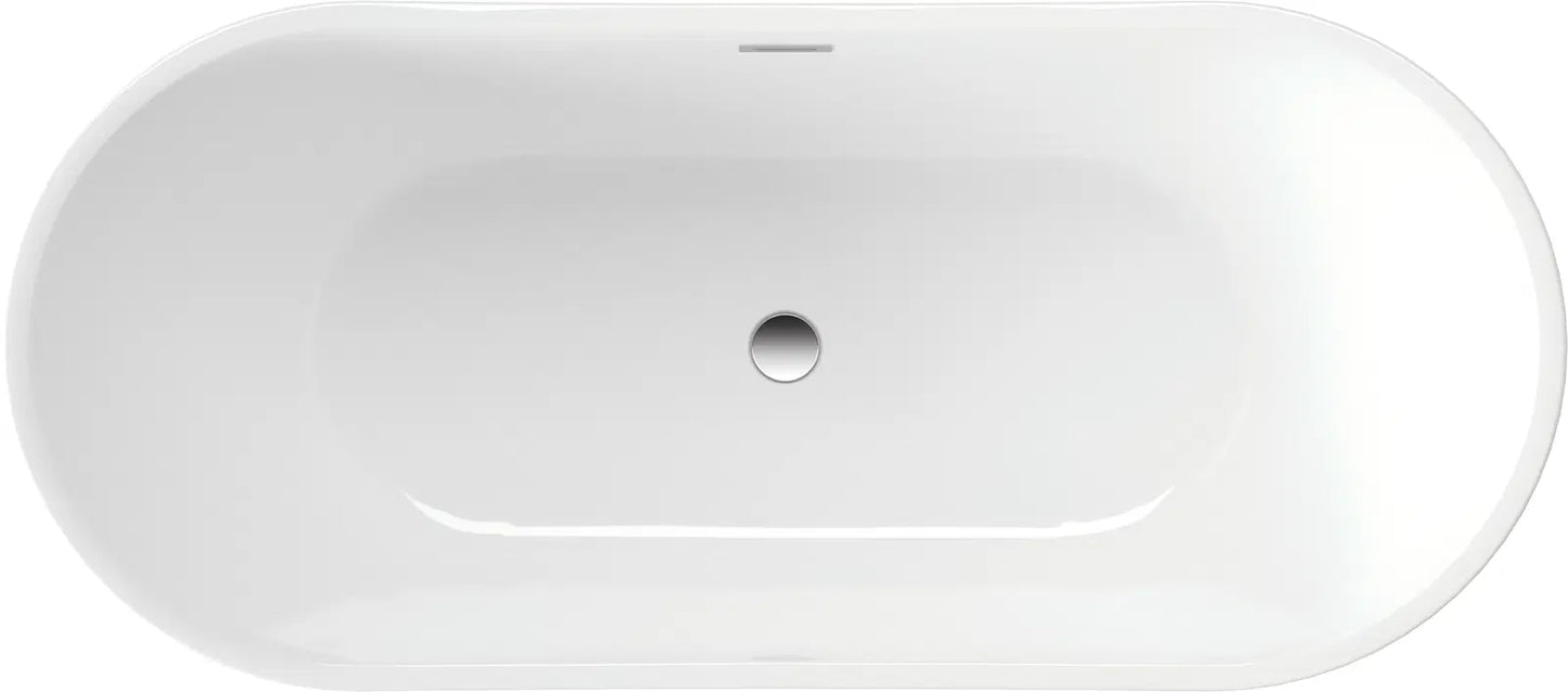 Akrila vanna Arni, brīvi stāvoša, ovāla - 160 cm,balts - N1 Home