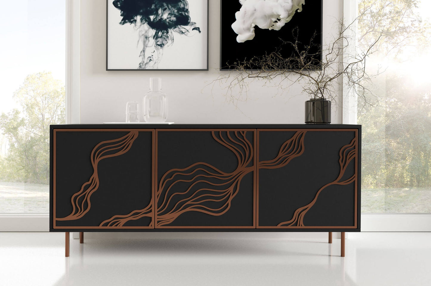 Kumode Maros 164.5/42/77 cm kašmirs/varš - N1 Home