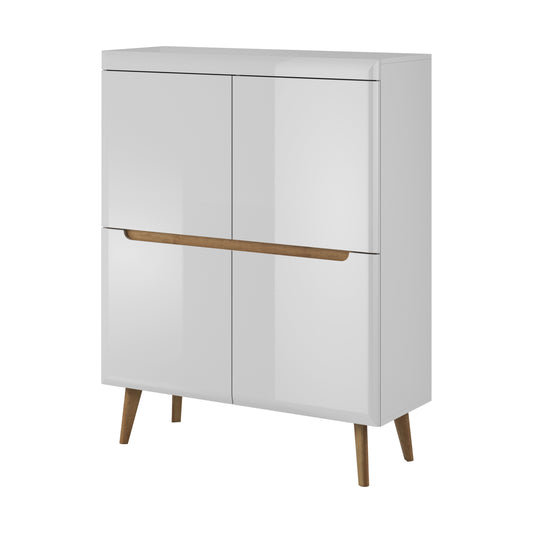 Kumode OST 107/134/40 cm balts - N1 Home