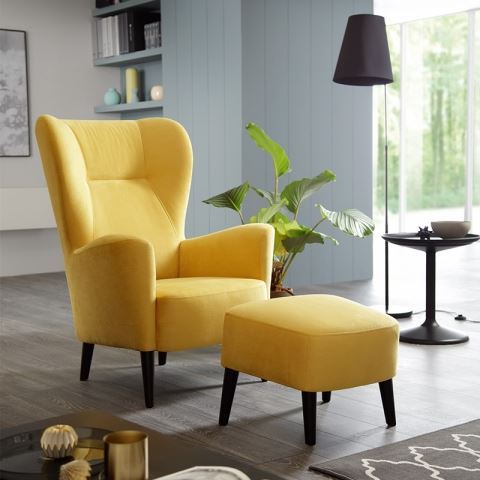 Krēsls Paris 83/93/110 cm dzelts - N1 Home