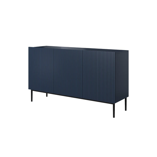 Kumode AUSTIN melnas kājas 150/85/45 zils