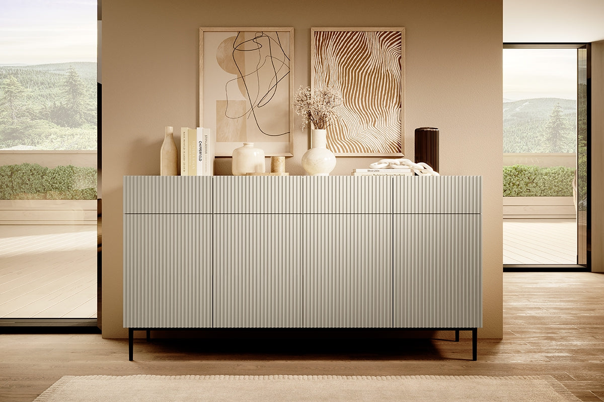 Kumode AUSTIN melnas kājas 200/105/45 kašmir