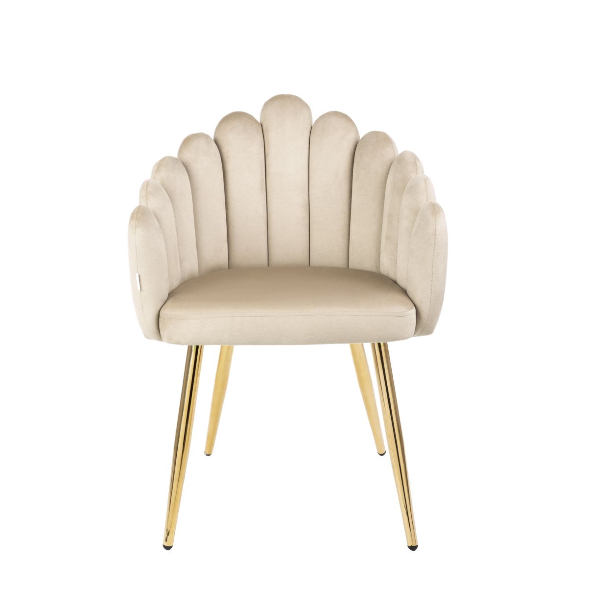 LANA bēšs samta krēsls 56x55x83 cm