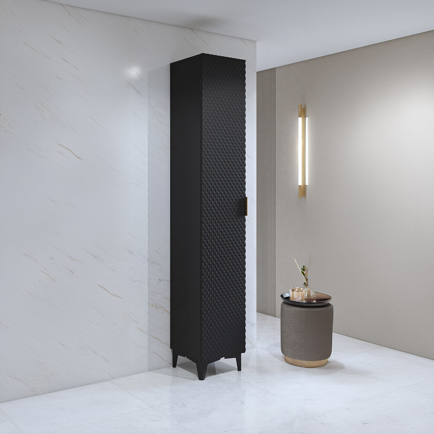 Skapis Lors 35/186/35 cm melns - N1 Home