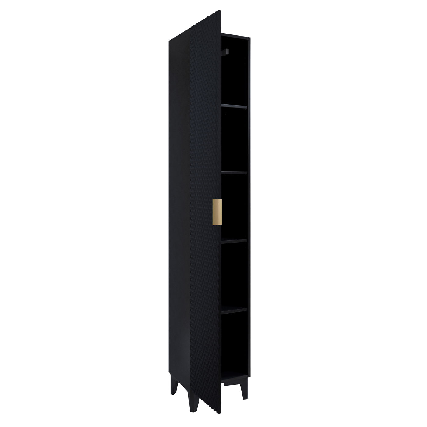 Skapis Lors 35/186/35 cm melns - N1 Home