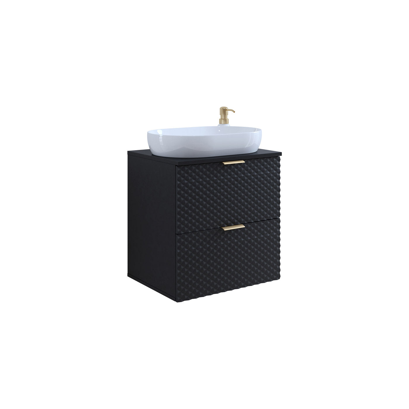 Skapis Lors 60/49/63 cm melns - N1 Home