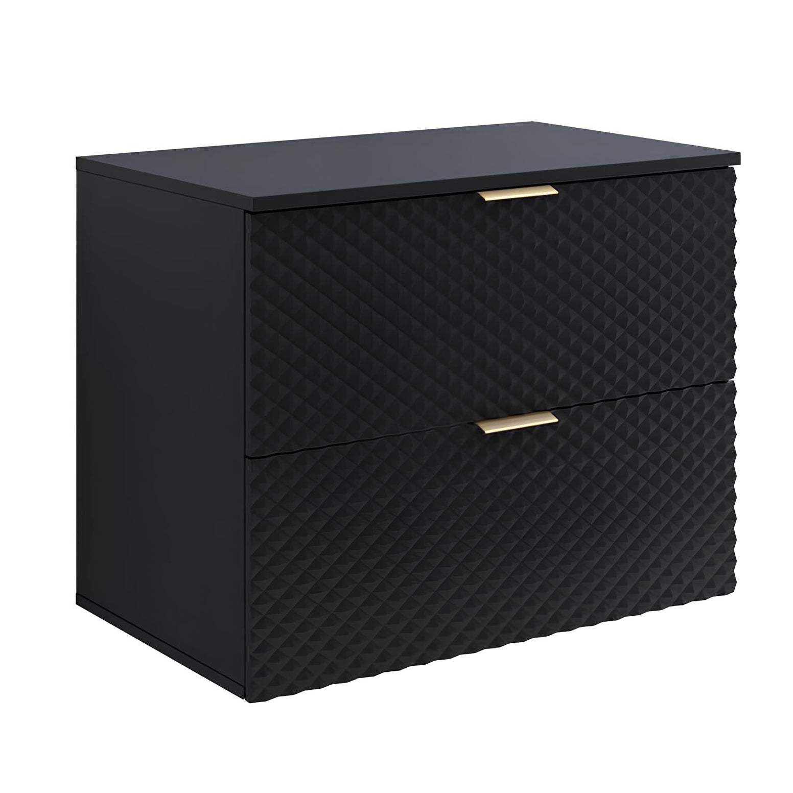 Skapis Lors 80/49/63 cm melns - N1 Home