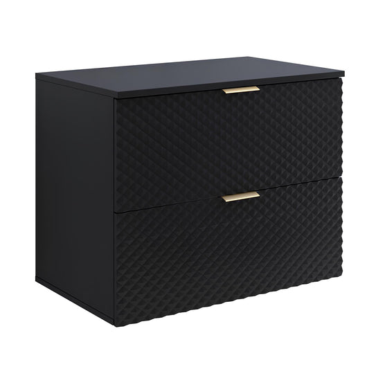 Skapis Lors 80/49/63 cm melns - N1 Home