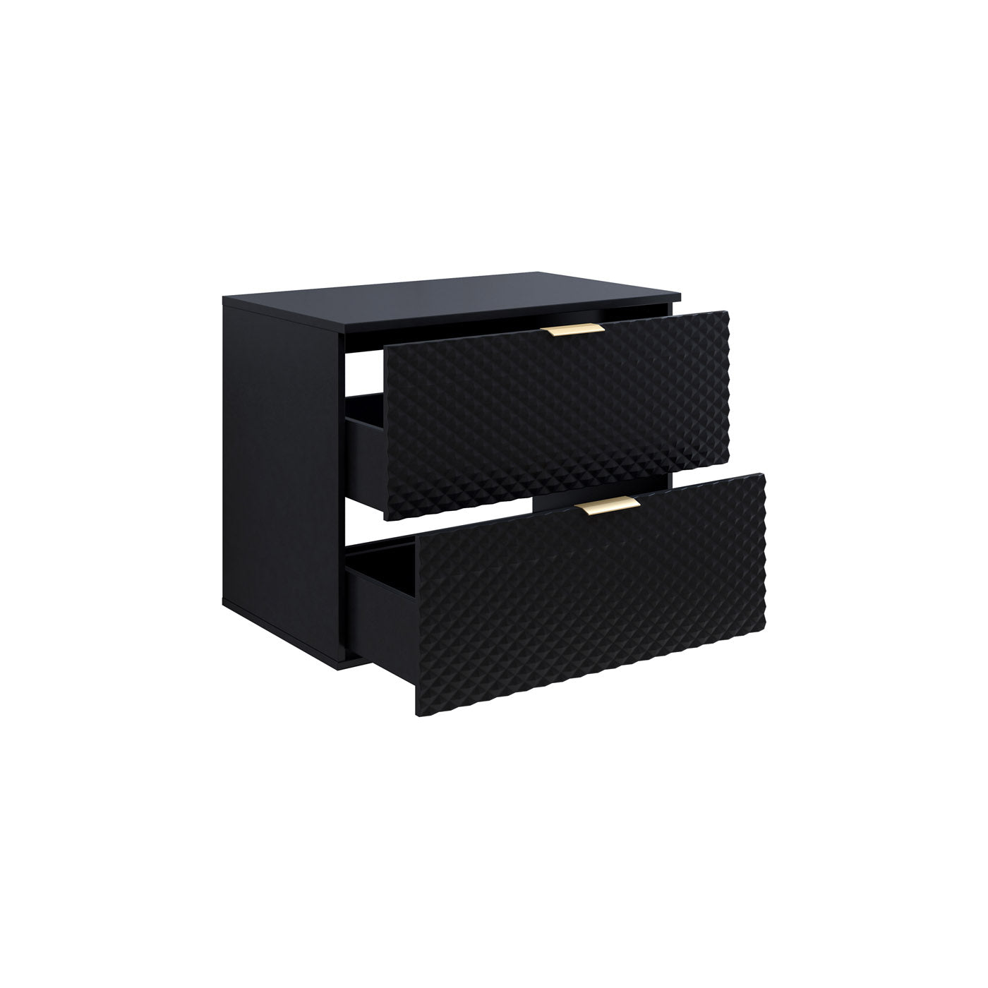 Skapis Lors 80/49/63 cm melns - N1 Home