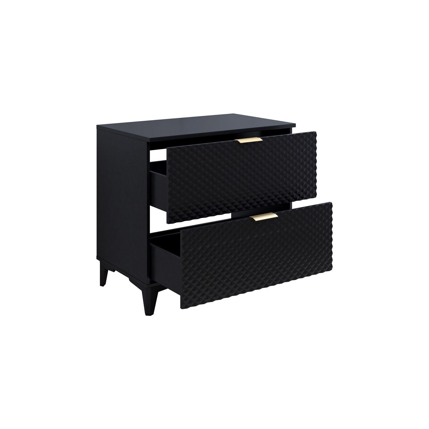 Skapis Lors 80/49/63 cm melns - N1 Home