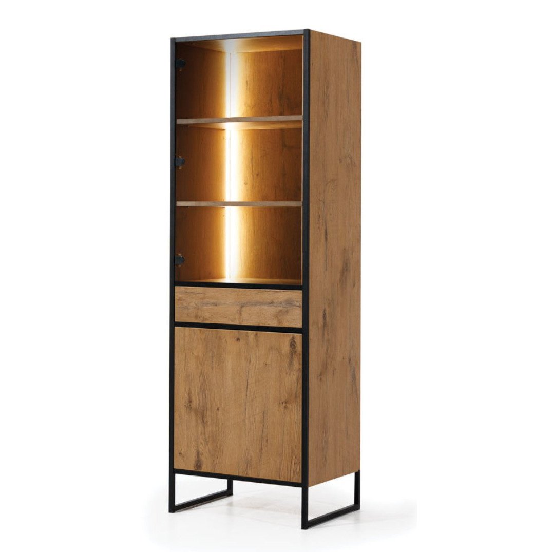 Vitrīnas skapis LOK kolekcja 60/47/185 cm - N1 Home