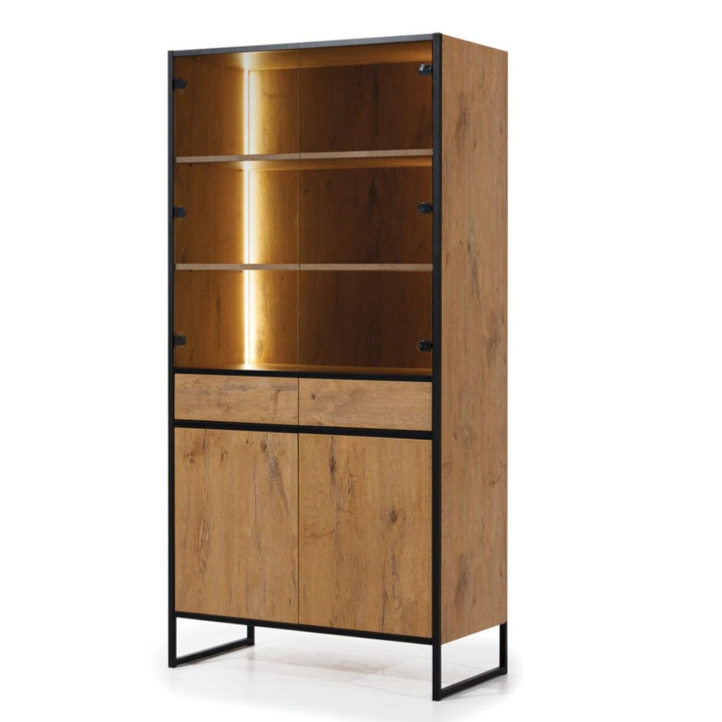 Vitrīnas skapis LOK kolekcja 90/47/185 cm - N1 Home