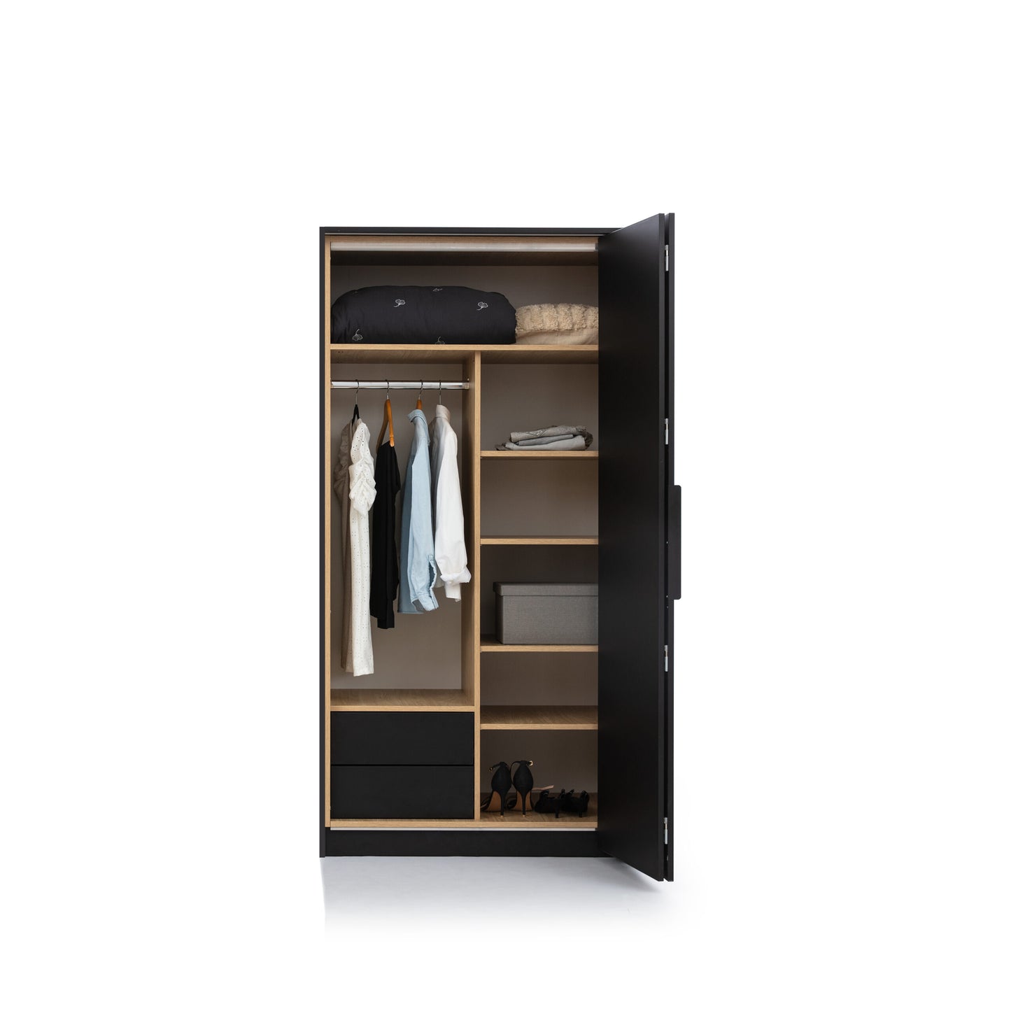 Skapis BLACK HUB  104/65/204 cm - N1 Home