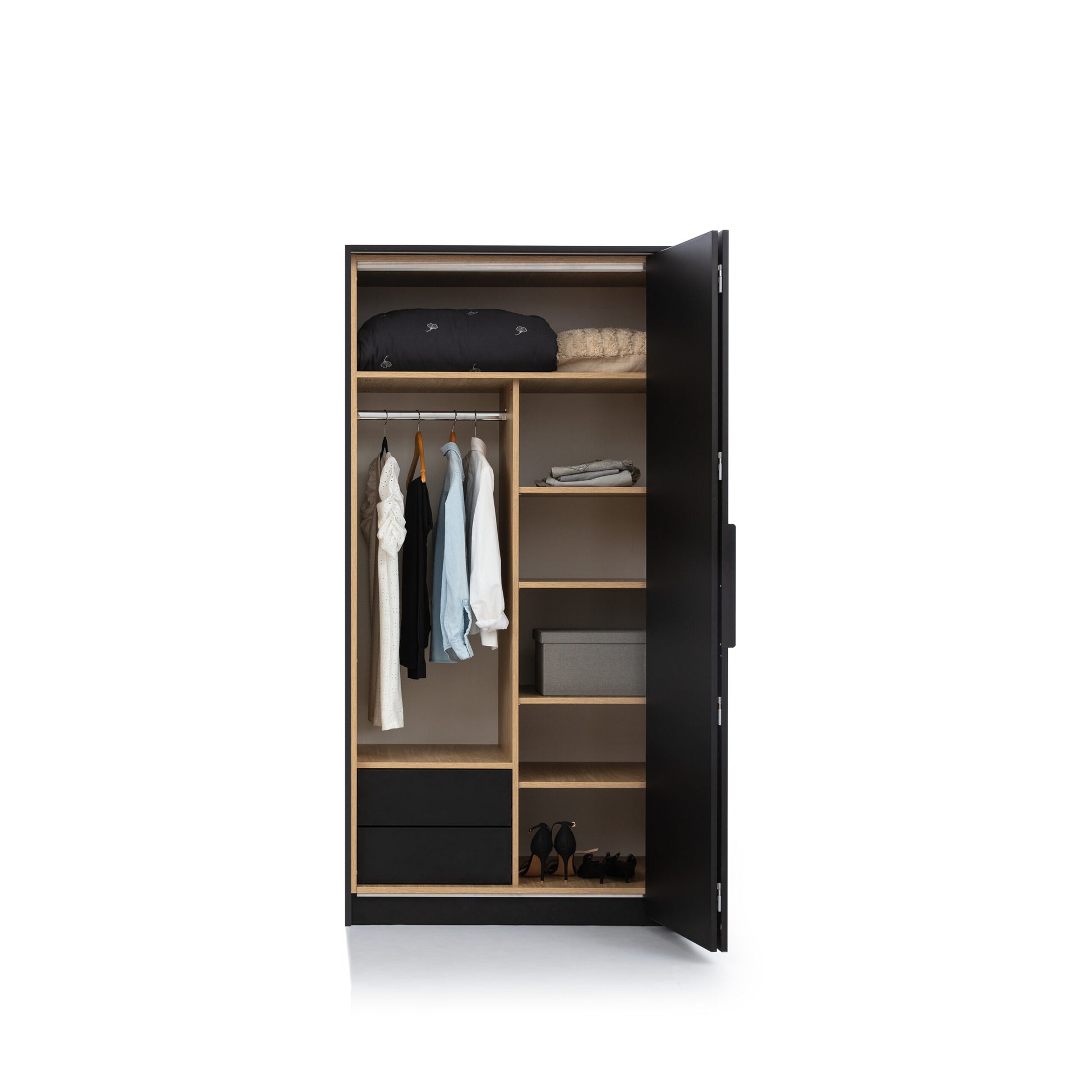 Skapis BLACK HUB  104/65/204 cm - N1 Home