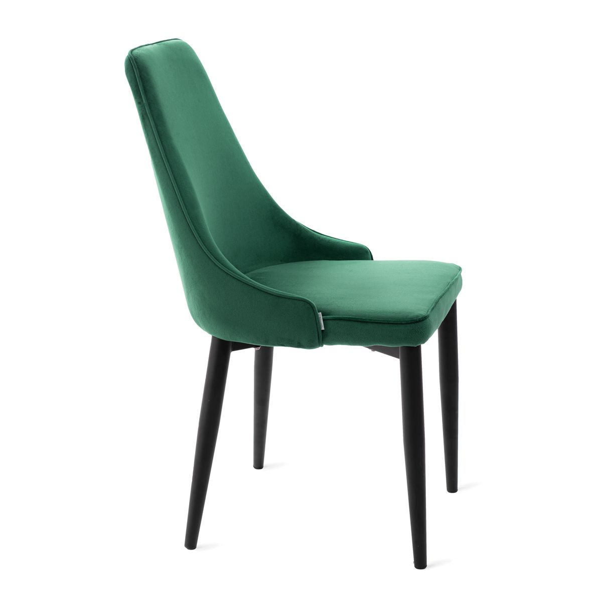 LOUIS RIBBON zaļš samta krēsls 44x59x88 cm