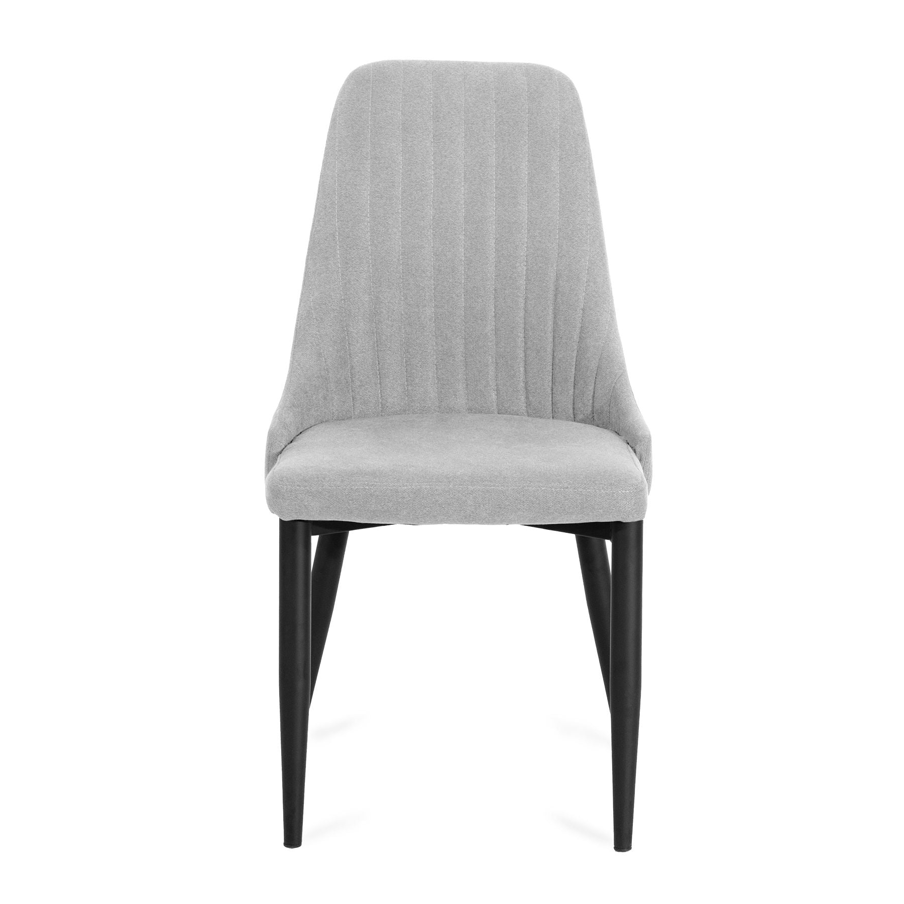 LOUIS krēsls gaiši pelēkā audumā 45x45x90 cm