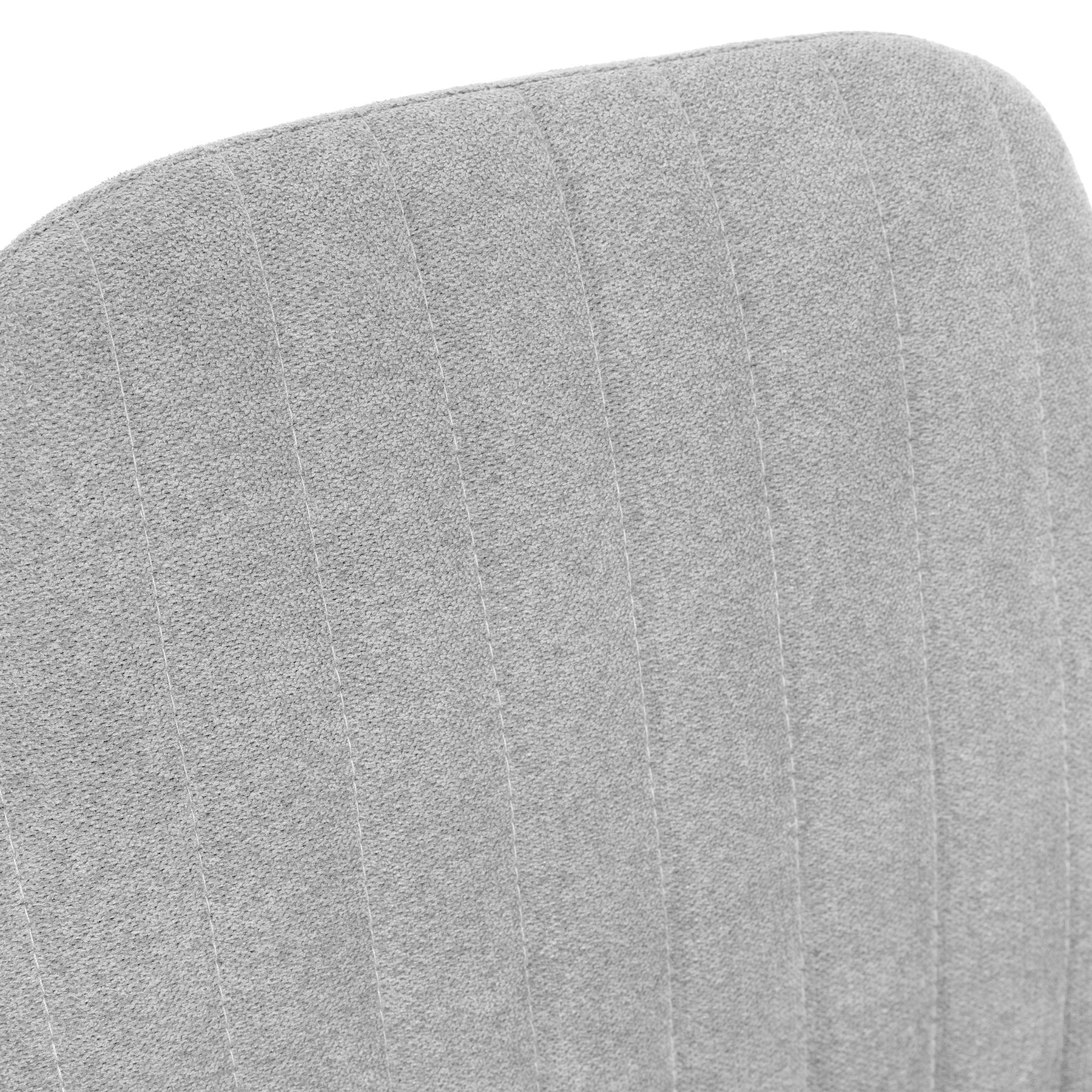 LOUIS krēsls gaiši pelēkā audumā 45x45x90 cm