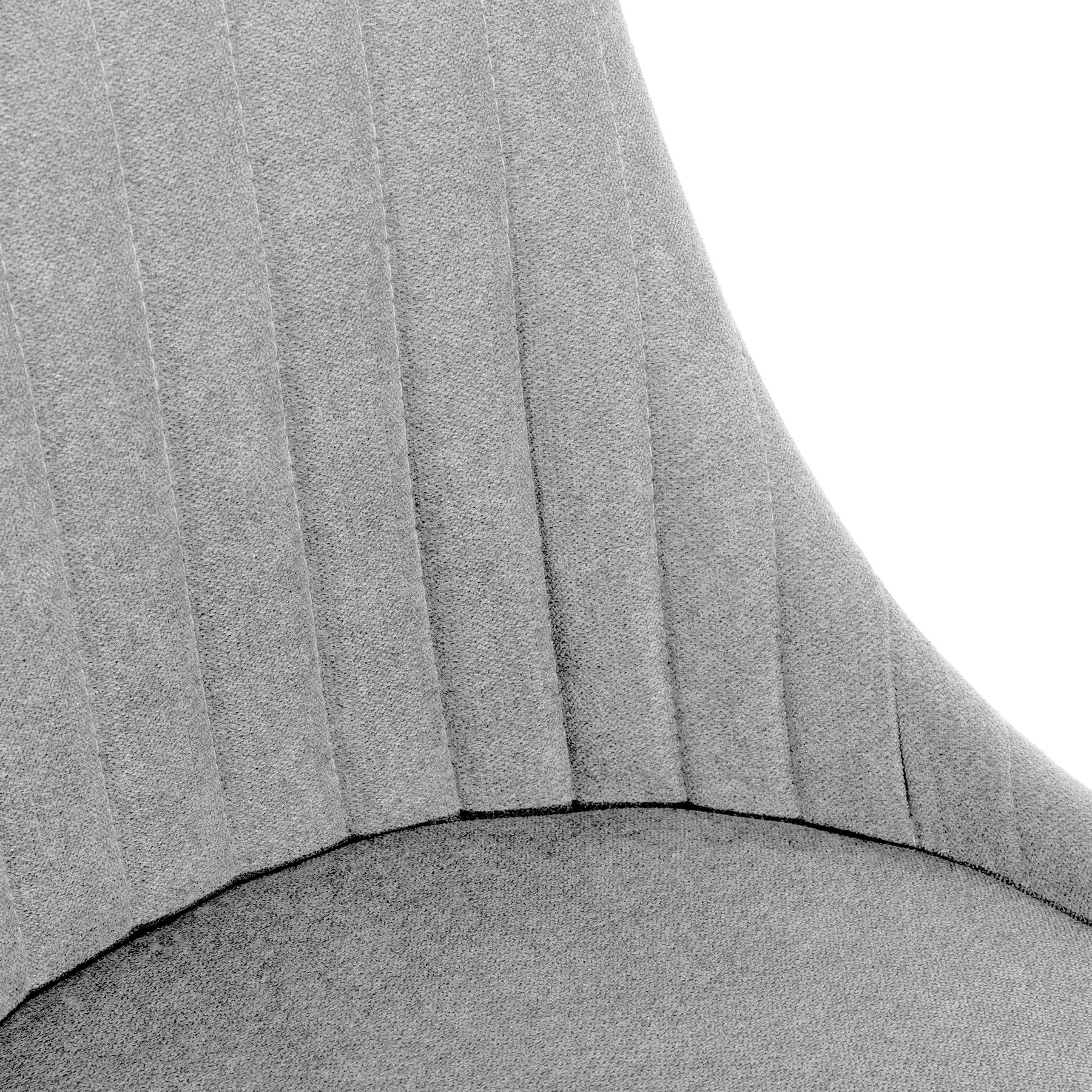 LOUIS krēsls gaiši pelēkā audumā 45x45x90 cm