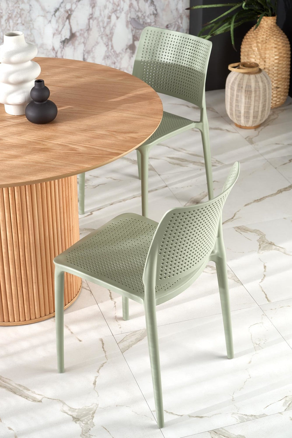 LP apaļais galds, dabīgs ozols