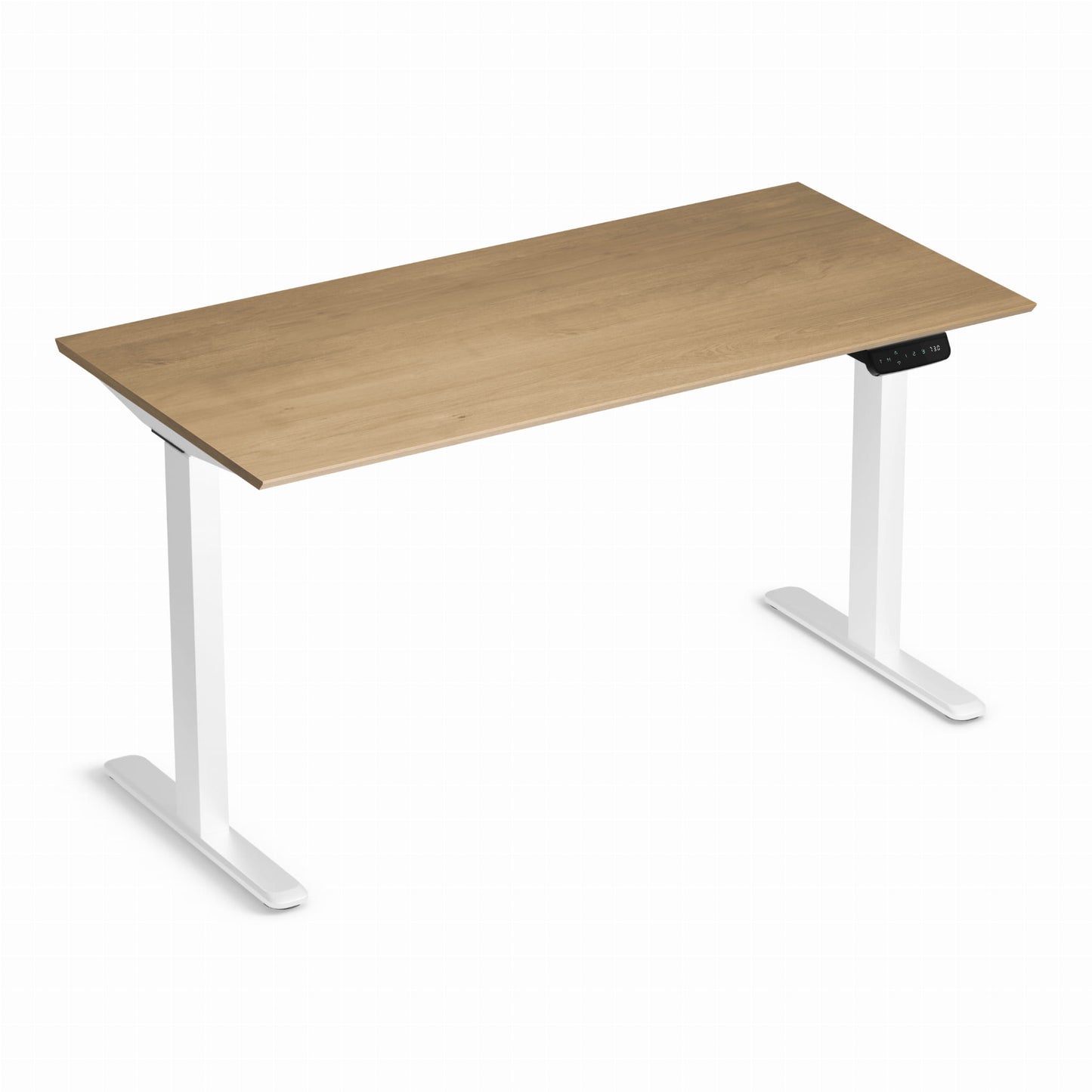 Biroja galds Conti Pro 60/140 cm balts/Hamilton ozols - N1 Home