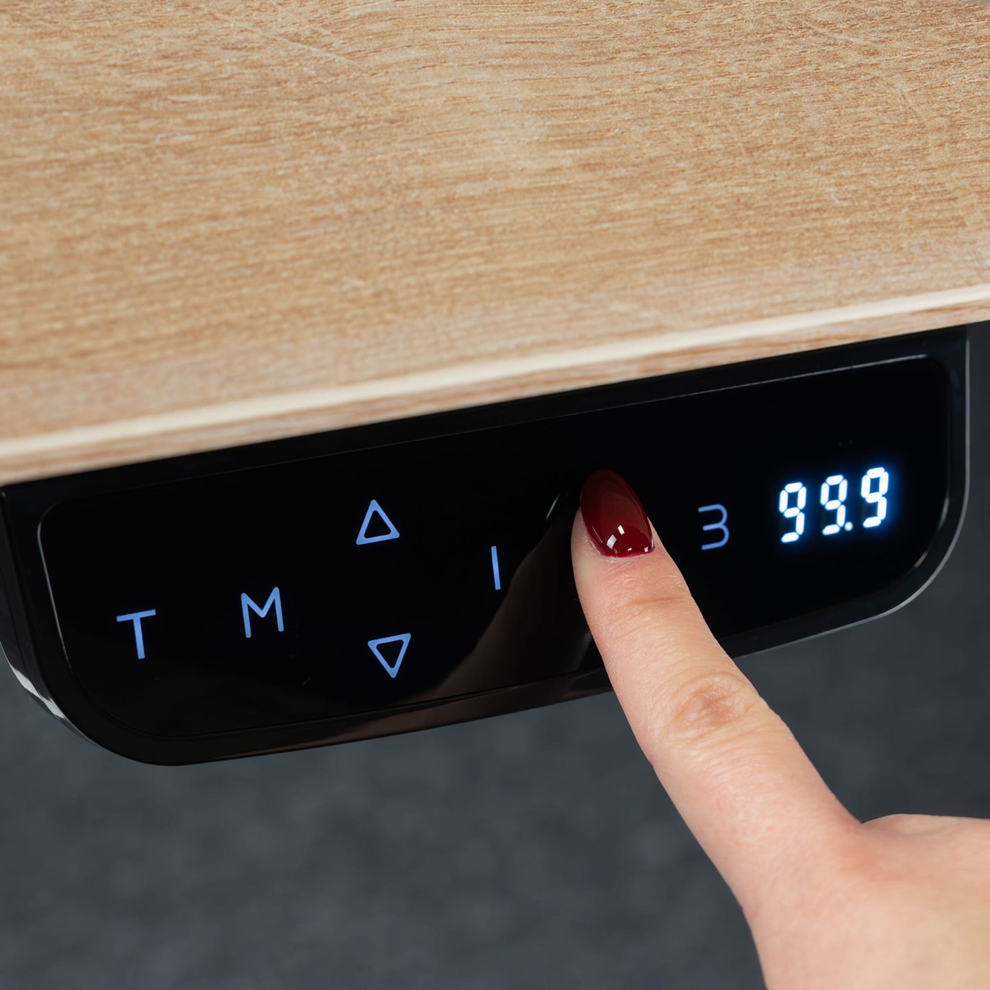 Biroja galds Conti Pro 60/140 cm balts/Hamilton ozols - N1 Home