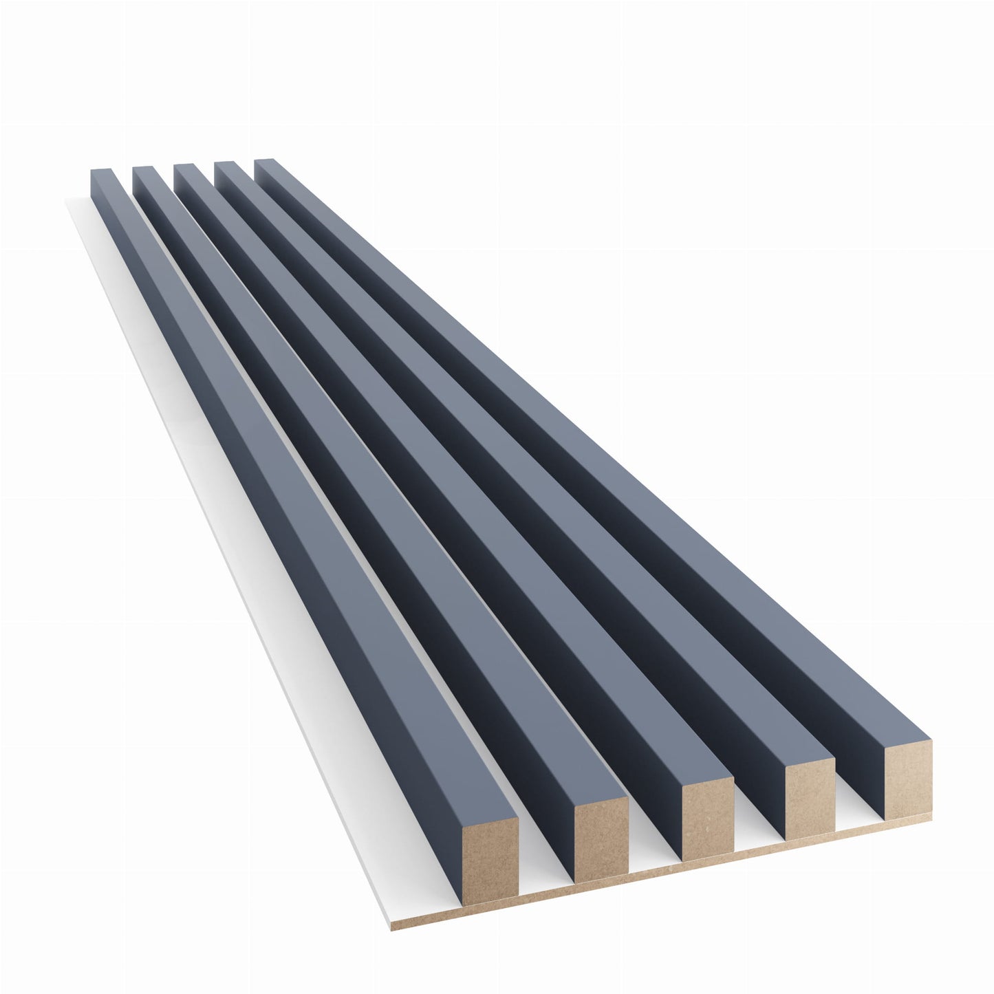 Lameles uz baltas MDF plātnes 300x46x2750 mm tumši zils - N1 Home