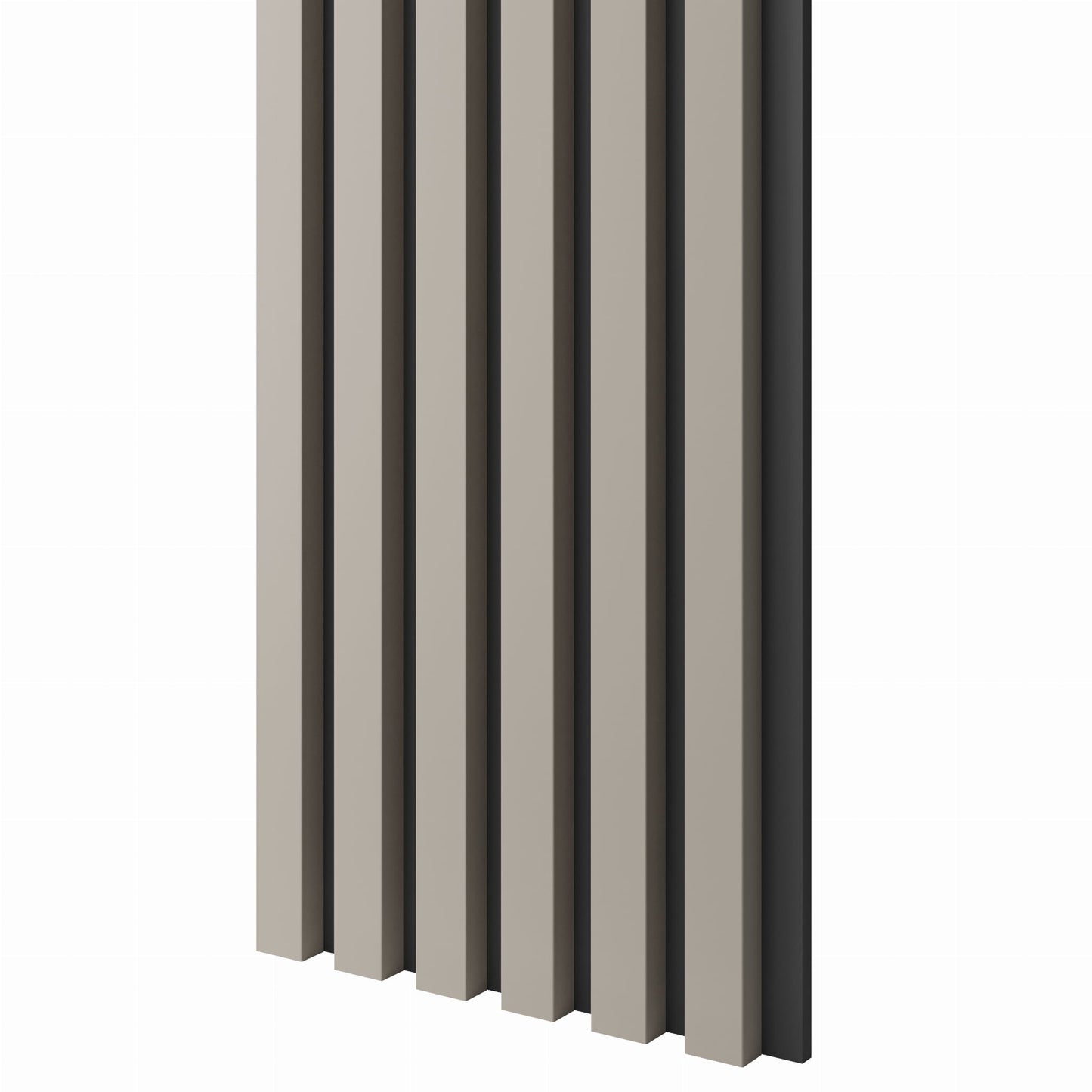 Lamele slim uz melna MDF plātnes bēšs 300x24x2750 mm - N1 Home