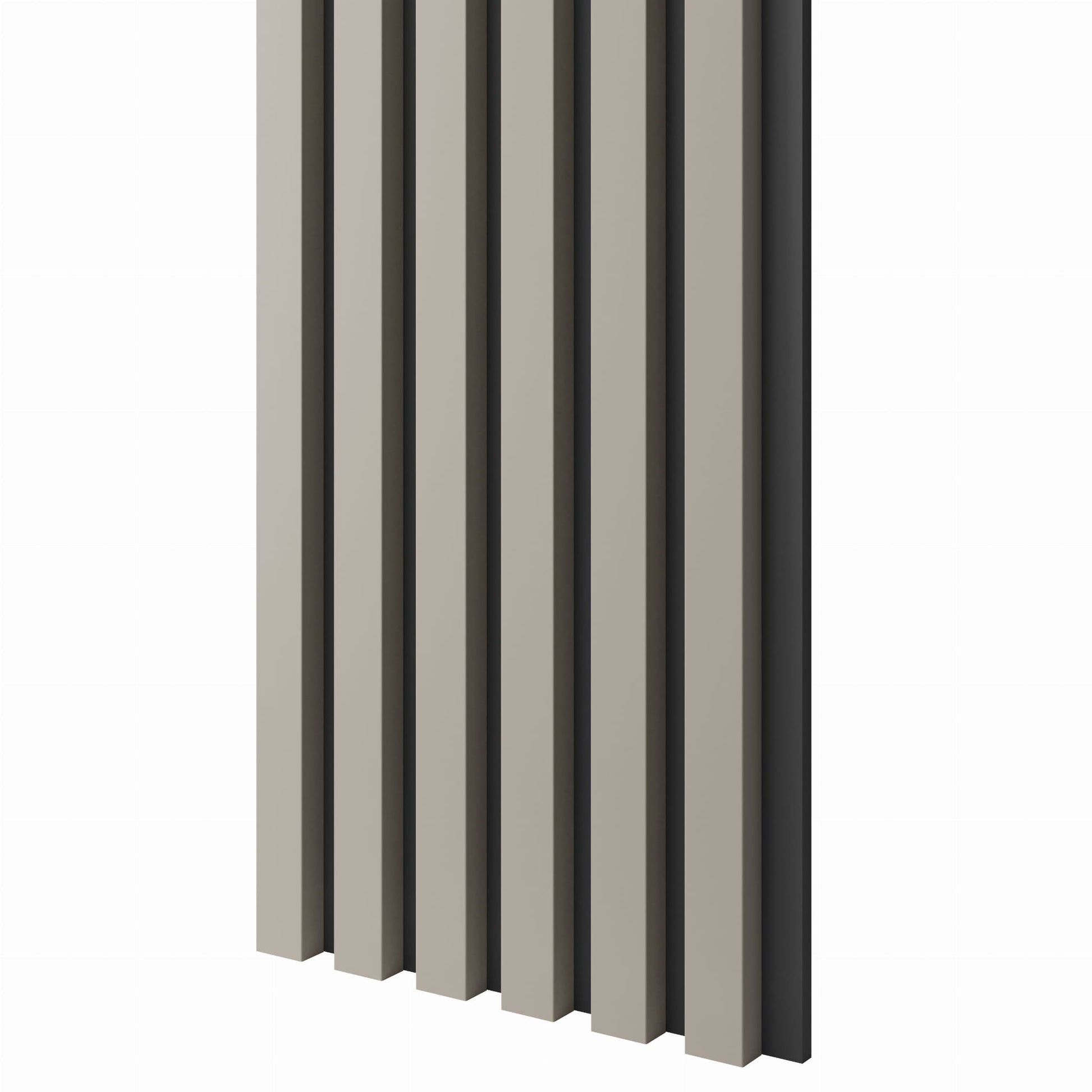 Lamele slim uz melna MDF plātnes bēšs 300x24x2750 mm - N1 Home