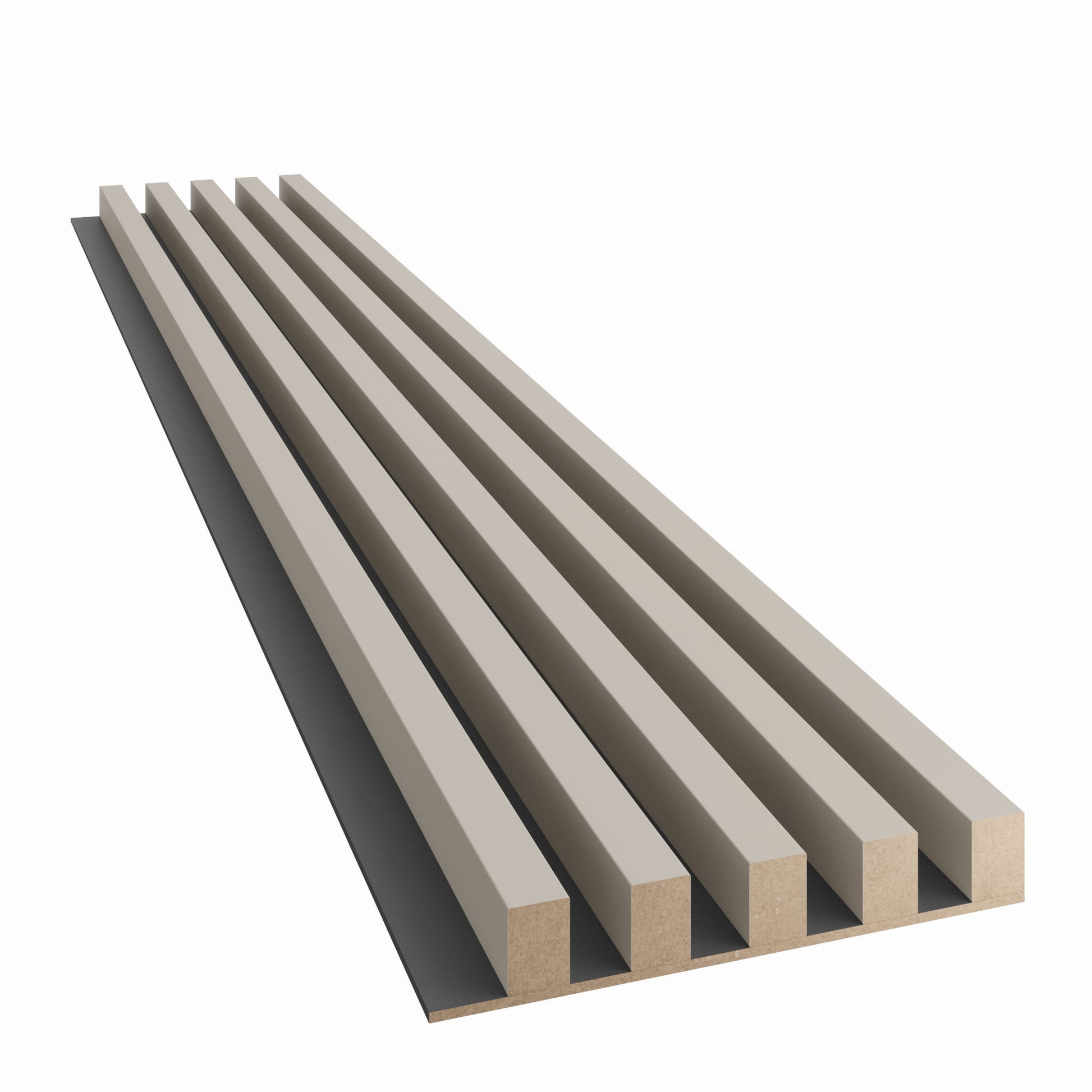 Lameles uz melnas MDF plātnes 300x46x2750 mm bēšs - N1 Home