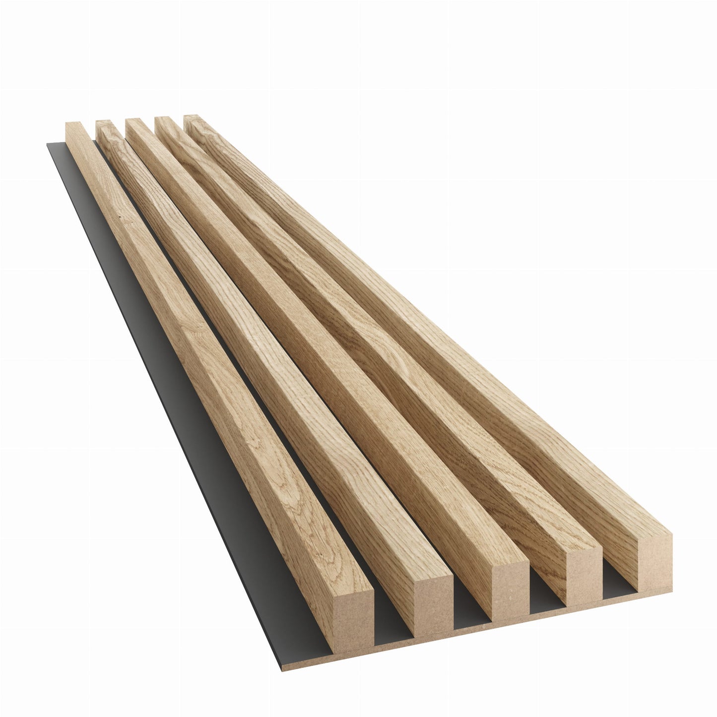 Lameles uz melnas MDF plātnes 300x46x2750 mm ozola finieris - N1 Home